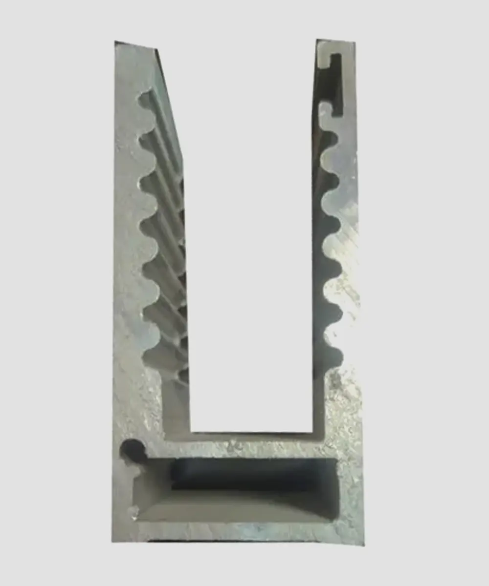 80 x 40 mm Aluminium Railing Bottom Profile