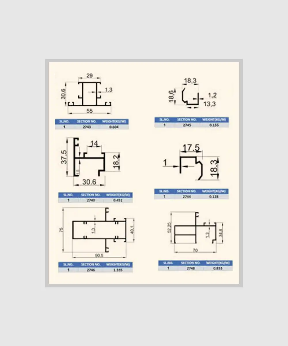 Domal 2 Track Sliding Door Track - Image 5